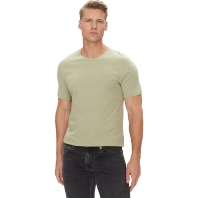Boss Oranje premium katoenen T-shirt voor heren (Lichtgroen)