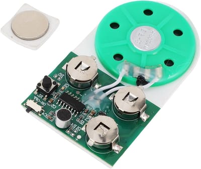 Recordable Voice Module voor DIY Wenskaarten - 4 Minuten Opname, Muziek en Geluid Chip voor Kerstkaarten en Sieraden Dozen