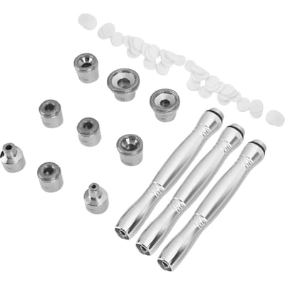 Ensemble d'accessoires pour microdermabrasion et dermabrasion en acier inoxydable pour éliminer les points noirs et l'acné