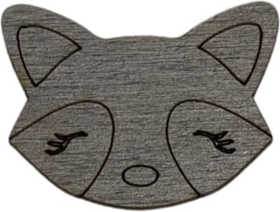 Houten Naaldenmagneet Wasbeer