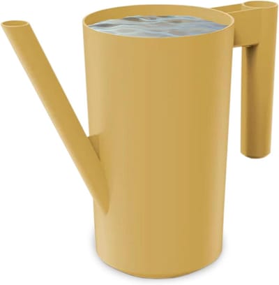 Gieter 2 liter - Waterkan Planten - Planten Water Geven - Ergonomische Handgreep - 27x13x25 cm - Mosterd