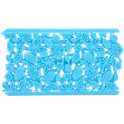 Plastic DIY Bakvorm Koekjes Uitsteker Fondant Embosser Taart Decoratie Gereedschap Type 11 blue