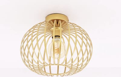 Plafondlamp - Zand - metaal - 30cm