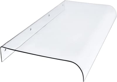 Deur Luifel - Buiten Overkapping - Bescherming Tegen Regen - UV Bestendig Polycarbonaat - 50 x 80 cm - Transparant