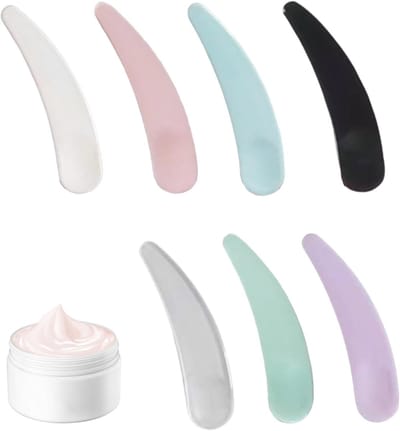 35 Stuks Cosmetica Spatels voor Crèmes, Gezichtsmaskers en Wasgel - Herbruikbare Plastic Spatels in 7 Kleuren voor Professioneel en Thuisgebruik