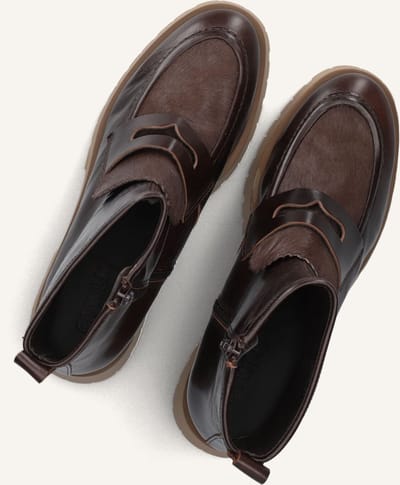 CTWLK Ertaki Enkellaarsjes - Enkelboots met rits - Dames - Bruin - Maat 39