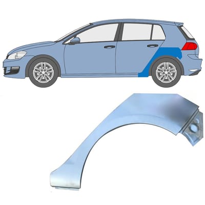 Reparatiepaneel achterspatbord voor Volkswagen Golf 7 2012- / Links
