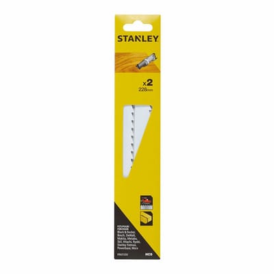 Stanley Reciprozaagblad Hout Sta21232-xj - 228mm - 8.5tpi - Hcs - 2 Stuks