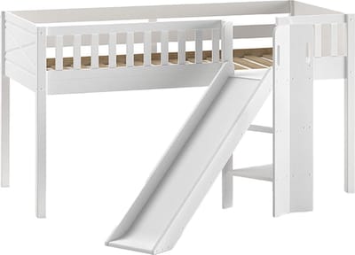 Halfhoogslaper Jonas Wit - MDF - Hoogte 114 cm
