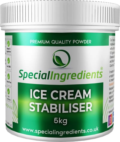 Ijs Stabilisator - 5 kg - Ice Cream Stabiliser - Professioneel Roomijs en Sorbetijs - Moderne Gastronomie - Moleculair Koken - Hersluitbare Pot - Recycled Plastic