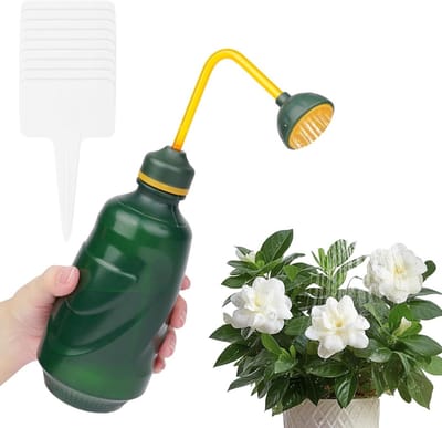 Tuingieter Groen - Waterkan Knijp - Planten Wateren - Twee-in-één Functie - 450ML 20x9x9cm - Groen