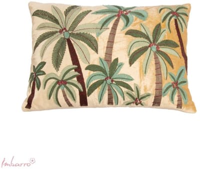 Imbarro - Kussen - Sierkussen - Katoen Velvet - Palm Paradise - 30x50cm