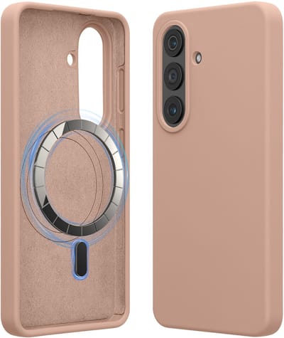 kwmobile telefoonhoesje geschikt voor Samsung Galaxy S26 - Hoesje met magneet compatibel met MagSafe - Smartphone case in oudroze