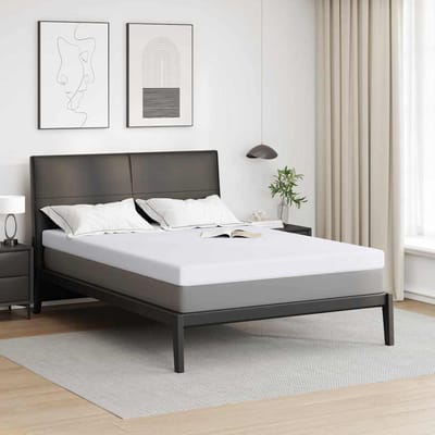 vidaXL - Geheugen - Schuim - Matras - Topper - 140 - x - 190 - cm - Thick - Zacht - Wit