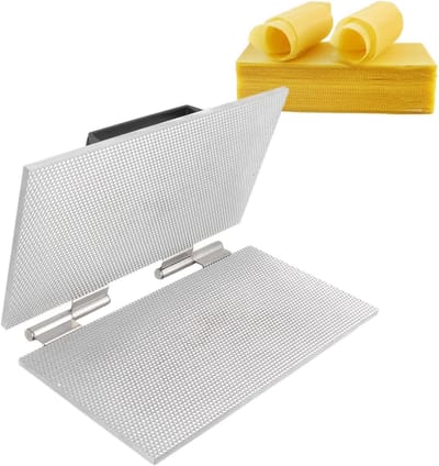 Bijenwas Machine - Fundering Pers - Bijenteelt Hobby - Aluminiumlegering Constructie - 41.5x19.5cm - Zilver