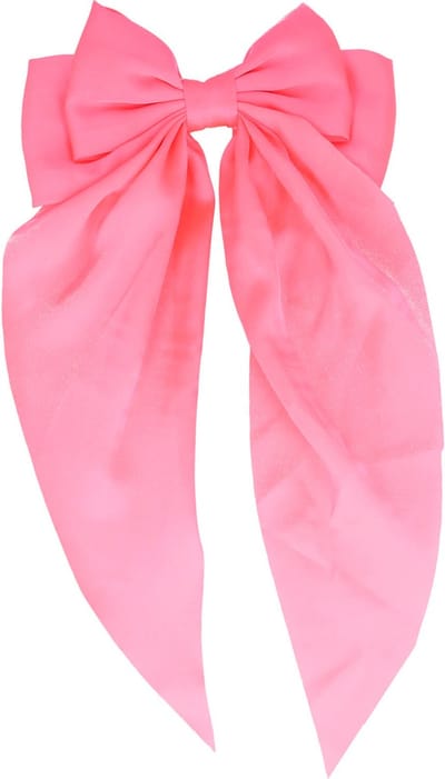 Haarsoires Haarspeld Patentspeld 8cm - Strik & Linten 13/30cm – Handmade – Fuchsia Roze - Haarspelden voor Dames - Haarklem - Haarclip - Haaraccessoires - Hair Clip - Decoratieve Haaraccessoire