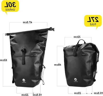 Multifunctionele Waterdichte Fietstas 27-30L - Ideaal voor Fietsers, Pannier en Bagageopslag