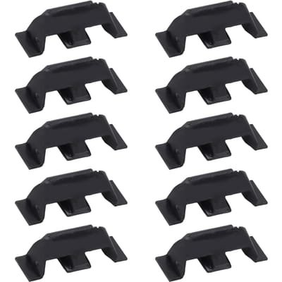 10 stuks Koplamp Sierring Clips 51132752145 Kunststof Voor Koplamp Bezel Clips Vervanging voor Cooper R55 R56 R57 R58 black