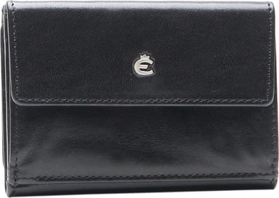 Esquire Leren Portemonnee Toscana Lady Wallet Black Zwart