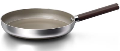 Cheffinger Koekenpan - 20cm - Honingraat Antikras - Super Reliëf - Stof-Touch Handgreep met Houtlook