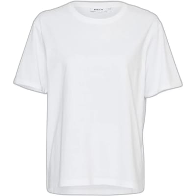MSCH Copenhagen Mschterina Organic Tee Tops & T-shirts Dames - Shirt - Ecru - Maat L/XL