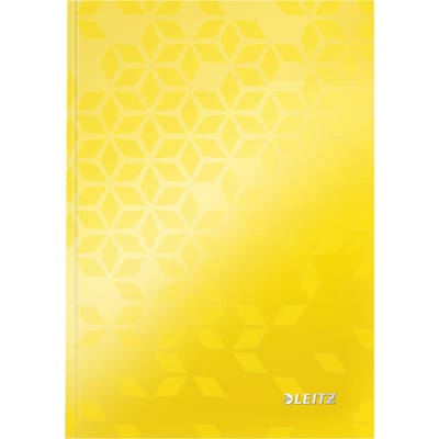 Leitz WOW A5 Notitieboek met Harde Kaft - Gelijnd - FSC Gecertificeerd - Geel
