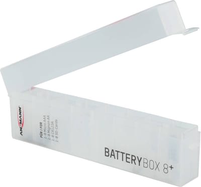 Ansmann Foto Plus 8 Batterijbox Aantal cellen: 8 AAA (potlood), AA (penlite), CR123 (l x b x h) 160 x 22 x 55 mm