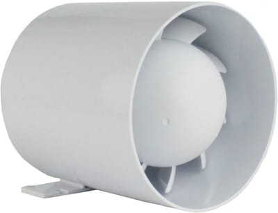 Stille Buisventilator 100mm voor Badkamer en Toilet - Laag Energieverbruik