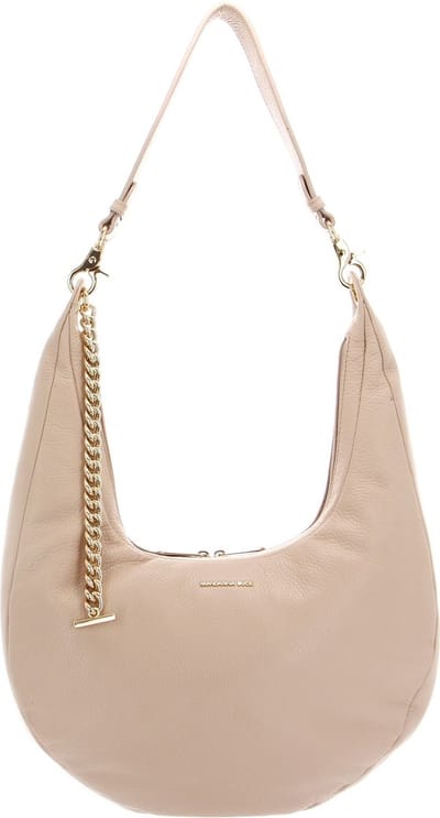 MANDARINA DUCK Schoudertas Mellow Leather Hobo Bag Lamb's Wool Zalmroze