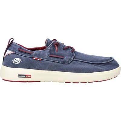 Dockers heren mocassin canvas blauw