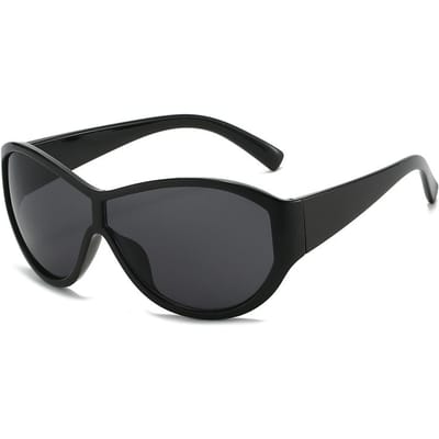Lunettes de Soleil Designer Luxe Style Vintage Grand Cadre Femmes Hommes Lunettes de Soleil Dame Homme Extérieur Sports Voyage Lunettes UV400 black
