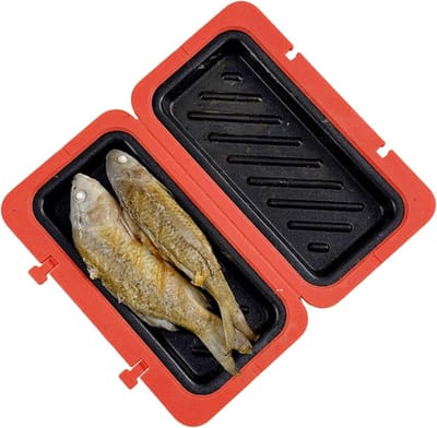 Sandwichmaker - Tosti-apparaat Grill - Snel Ontbijt Maken - Magnetron Geschikt - 19.3x11.8x4.1cm - Rood