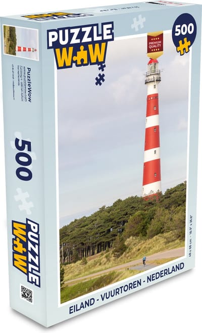 Puzzel Eiland - Vuurtoren - Nederland - Legpuzzel - Puzzel 500 stukjes