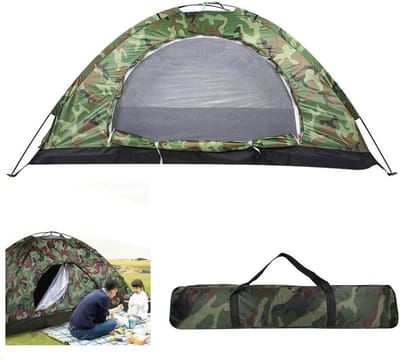 Camping Tent met UV-bescherming en waterdichte camouflage voor twee personen - ideaal voor strand en hiking