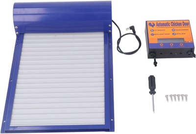 Automatische Deuropener - Hok Deur - Pluimvee Beheer - Met Timer & LED - 41x28x11 cm