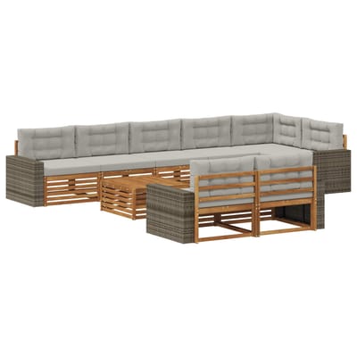 vidaXL - Buiten - bank - set - 9 - st