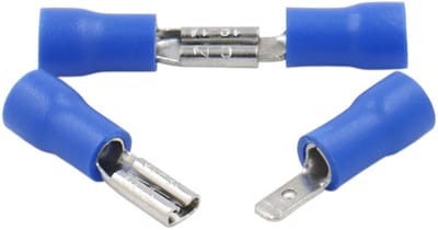 Allecto - Quick Fittings - Kabelklemmen - Vinyl Geïsoleerd - Blauw - Male/Female - 100 Stuks - Geschikt voor 1.5-2.5mm²