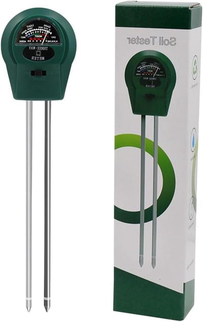 Bodemmeter Drie-in-één bodemvochtigheidsmeter, pH-meetinstrument, detector, bodemvochtigheidsmeter, hygrometer, sonde, watertest, tuinieren