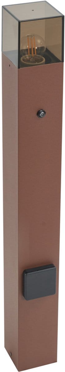 QAZQA denmark - Industriele Staande Buitenlamp | Staande Lamp voor buiten - 1 lichts - H 70 cm - Roestbruin - Industrieel - Buitenverlichting