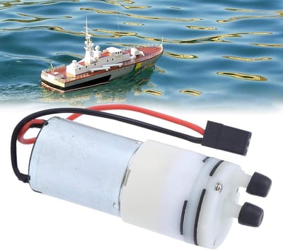 Waterpomp Boot - Mini Koeler - RC Model Koeling - Waterdicht en Plug and Play - 3-6 Volt - Zilver