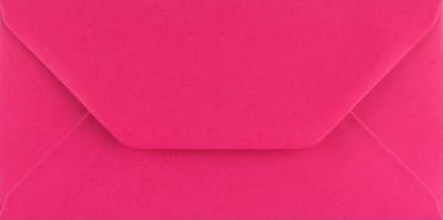 Gekleurde Enveloppen - Fuchsia Enveloppen - Feestelijke Uitnodigingen - 100gsm Papiergewicht - 110 x 220 mm - Fuchsia Roze