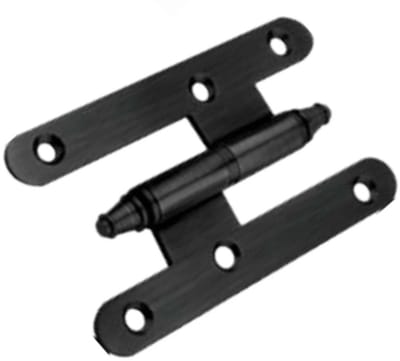 Zwart Franse Paumellescharnier 93x53x2mm Rechts