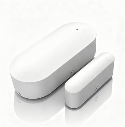 Slimme Deur Sensor - Magnetische Contact - Huis Beveiliging - Directe App Meldingen - Wifi Connectie - Wit