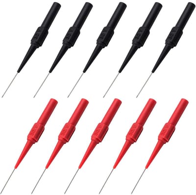 10 Stuks Multimeter Testpunten Set met 0.7mm Naald voor Elektrische Metingen