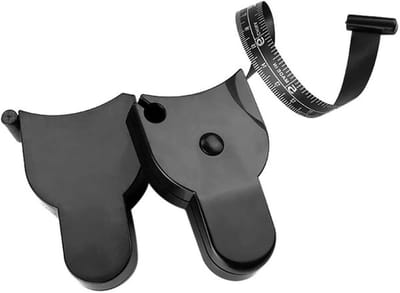 Rolmaat - Meetlint - Lichaam Meten - Intrekbaar met knop - 150 cm - Zwart