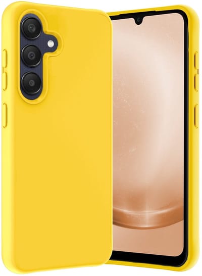 Hoes - Geschikt voor Samsung Galaxy A26 - Sterk & Shockproof - Hoesje Cover - Siliconen Case - Geel