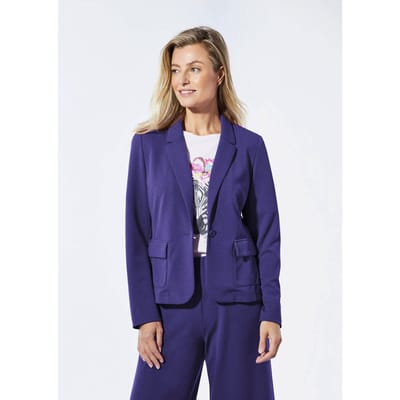 Jersey blazer - koningsblauw - Gr. 19 van Goldner Fashion
