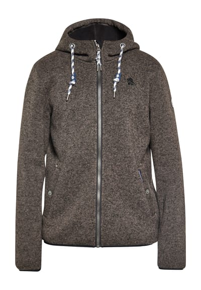 Schmuddelwedda Gebreide fleeceblouse Heren grijs melange