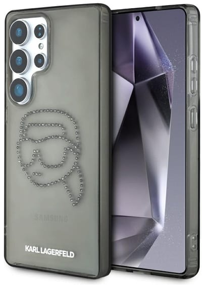 Karl Lagerfeld Rhinestones Karl Head Logo Samsung Galaxy S25 Ultra black