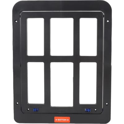 Porte moustiquaire pour chien Plastique Accès facile Ventilation améliorée Multifonctionnelle Porte moustiquaire pour animal de compagnie Noir noir